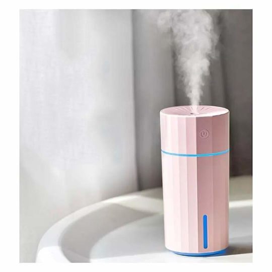 Siks Ultrasonic Humidifier Aroma Diffuser Suitable Home Car Portable Pink