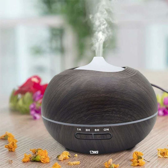 Siks Triangular Humidifier Aroma Diffuser 400 Ml Dark Wood
