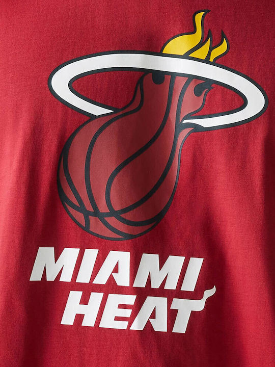 Miami Heat Athletic T-shirt Dark Red