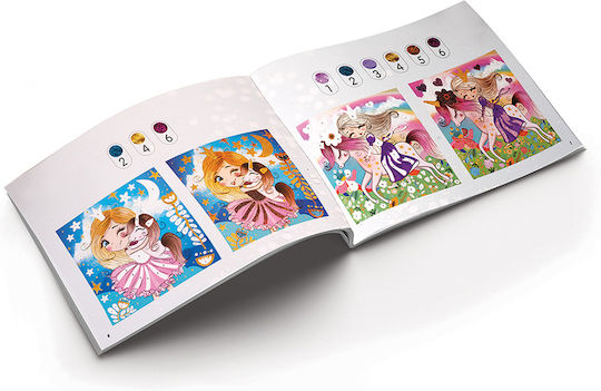 HappiHobbi Ζωγραφική Σετ Χειροτεχνίας Art Glitter Fantasy για Παιδιά 5+ Ετών