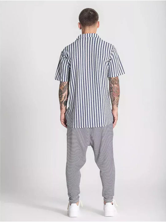 Kurzärmlig Hemd Blue / White
