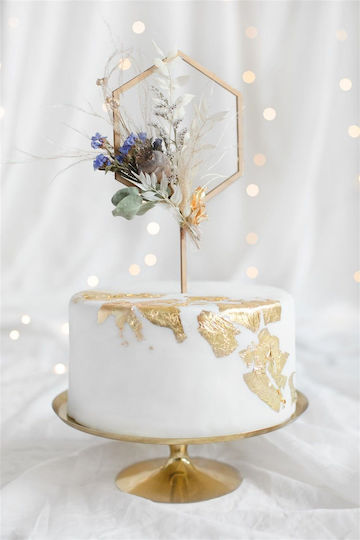 PartyDeco Hexagon Cake Decoration