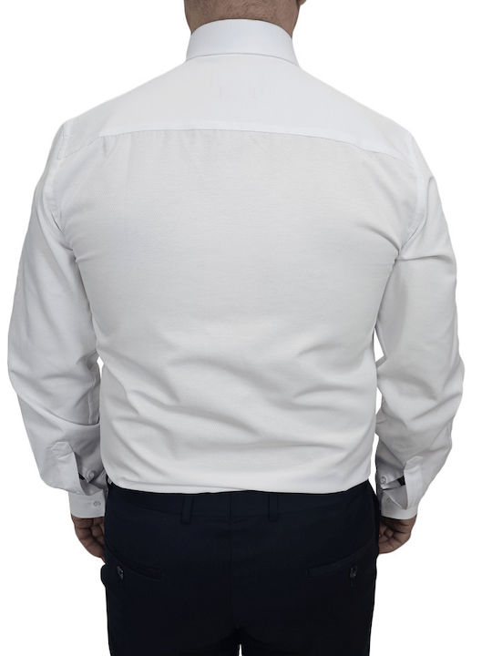 Langärmlig Hemd White