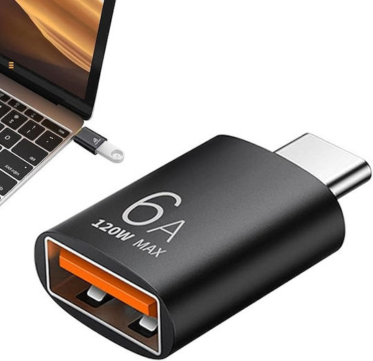 Конвертор USB-C / USB-A мъжки към USB-A мъжки 1бр CA-AD516