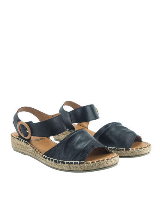 Women's Flat Sandals in Black Color