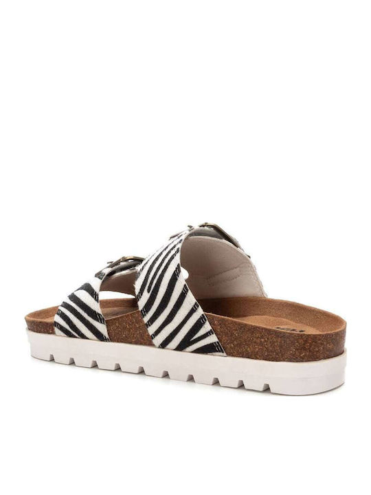 Flache Sandalen für Damen Anatomisch in Schwarz Farbe