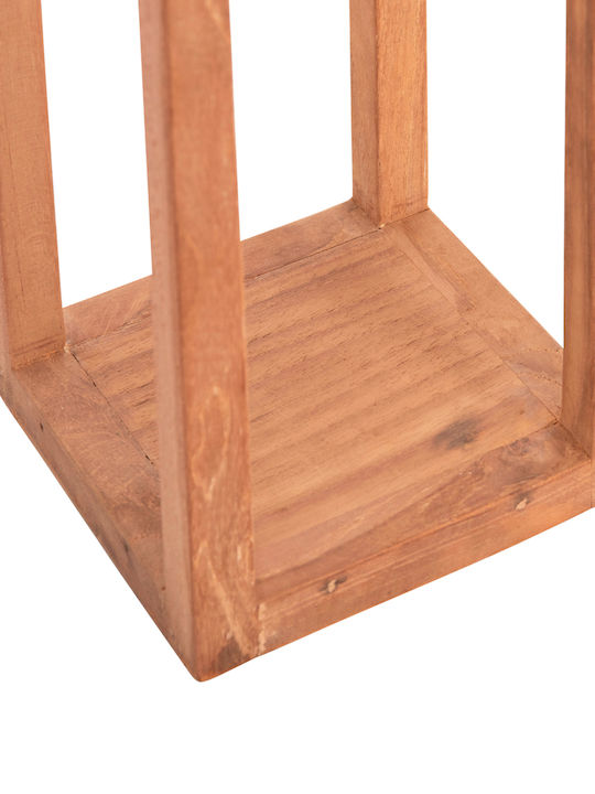 HomeMarkt Christmas Wood Beige Lantern 30x15cm