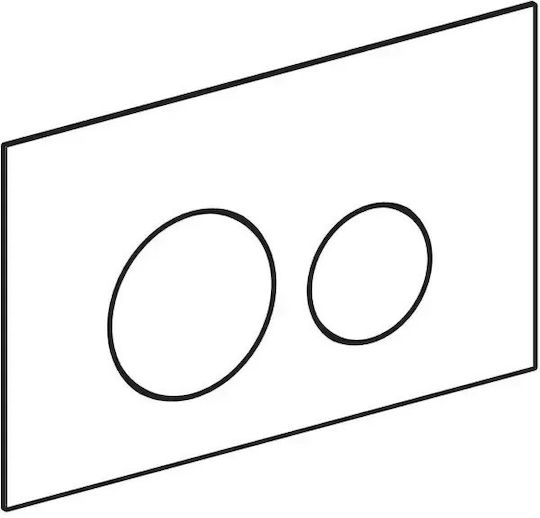 Geberit Sigma Πλακέτα για Καζανάκια Διπλής Λειτουργίας Inox