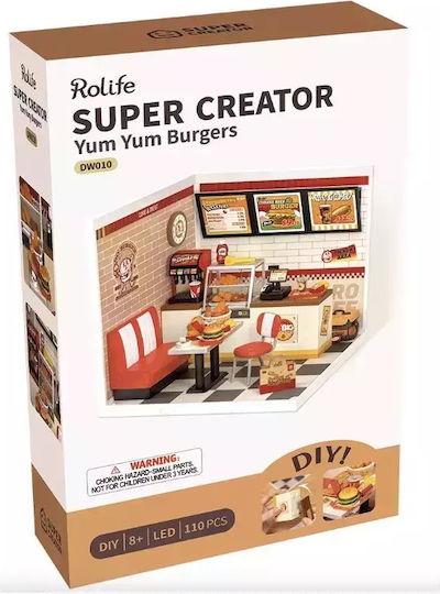 Robotime Construction Toy Yum Yum Burgers for Children 8+ years old+ Years