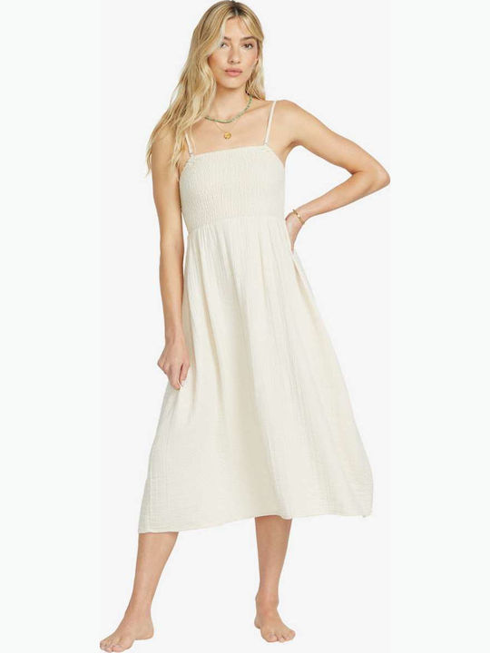 Καλοκαιρινό Midi Φόρεμα White