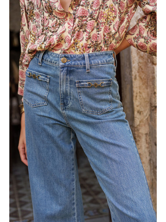 Women's Jean Trousers Flared Denim