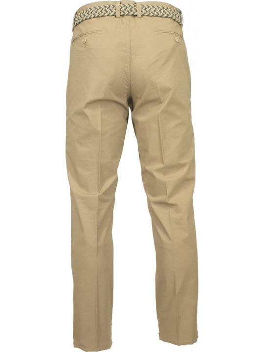 Pantalon Barbati Chino Regular Fit Bej