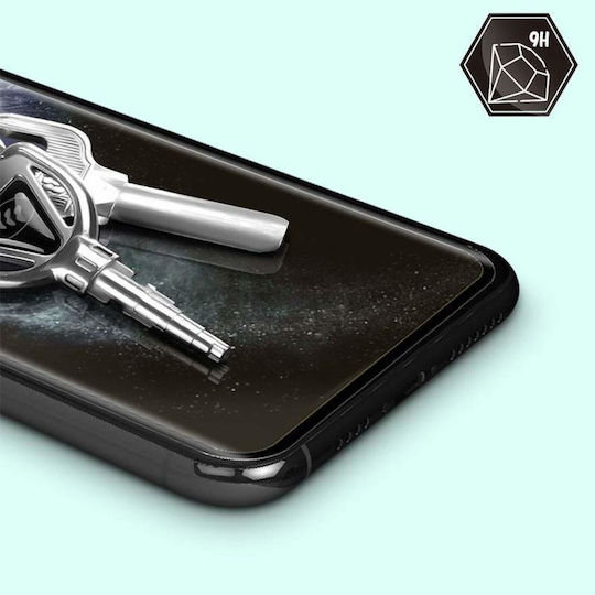 Folie de sticlă Siks pentru iPhone X, aplicare ușoară, anti-amprente, duritate 9H, transparentă