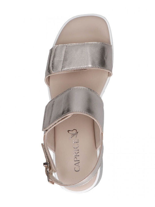 Damenplattformen Beige