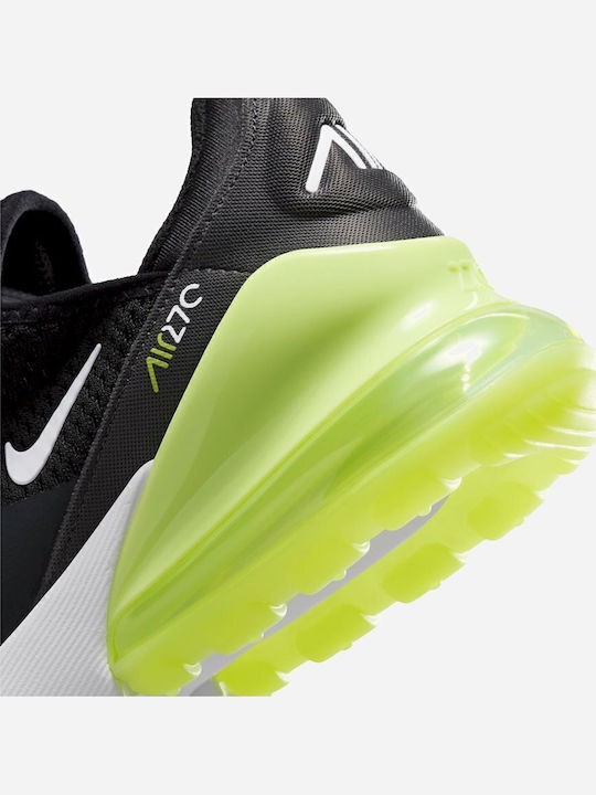 Air Max 270 Αθλητικά Παιδικά Παπούτσια Running με Κορδόνια Μαύρα