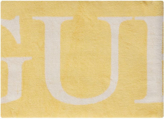 Guess Плажна кърпа Памучна Жълта 100x180см.