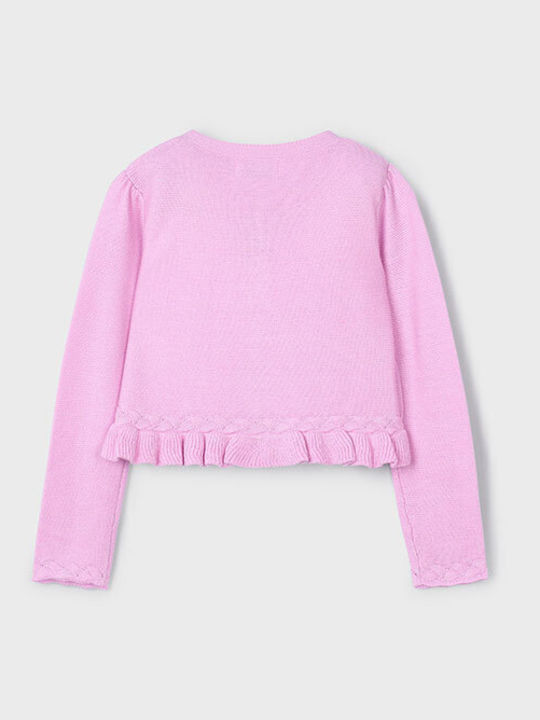 Kinderstrickjacke Gestrickt Lila