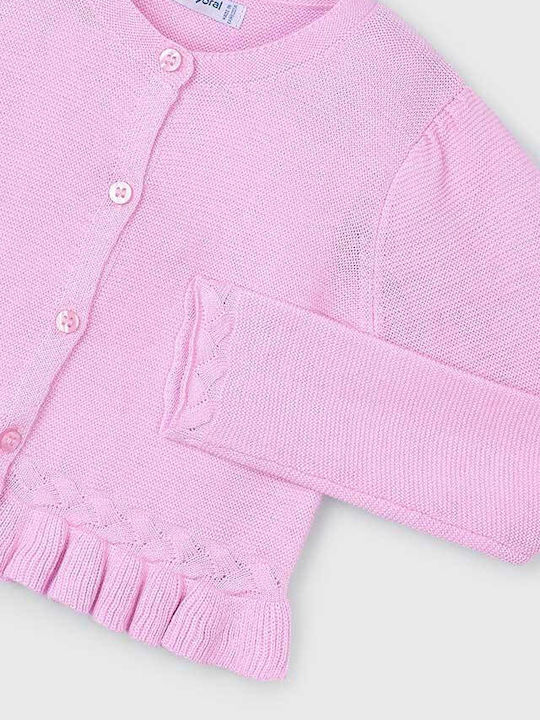 Kinderstrickjacke Gestrickt Lila