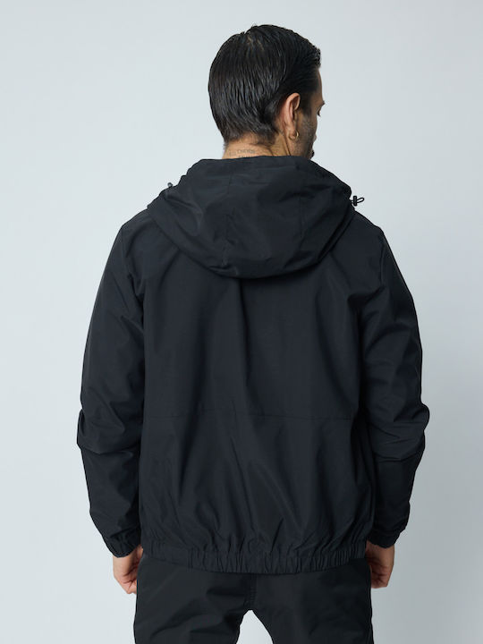 Jacke Wasserdicht und Winddicht Black