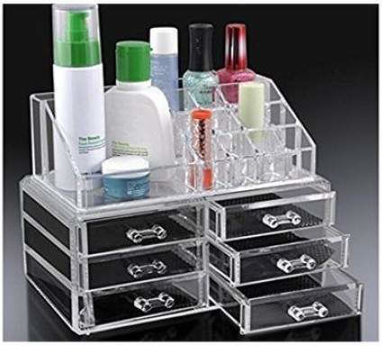 Organizator Cosmetice Cu 6 Sertare Transparent