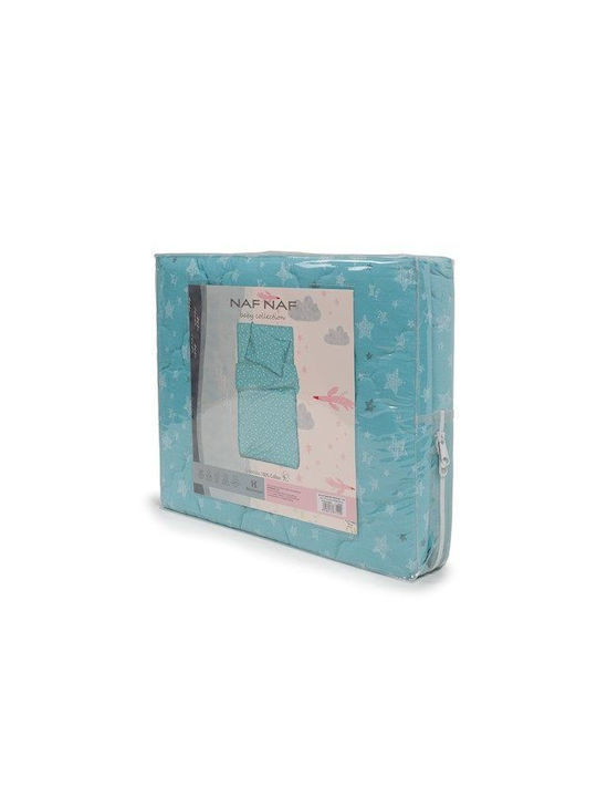 Viokarpet Set Kids Quilt Single with Pillowcase Blue 160x240cm 67939