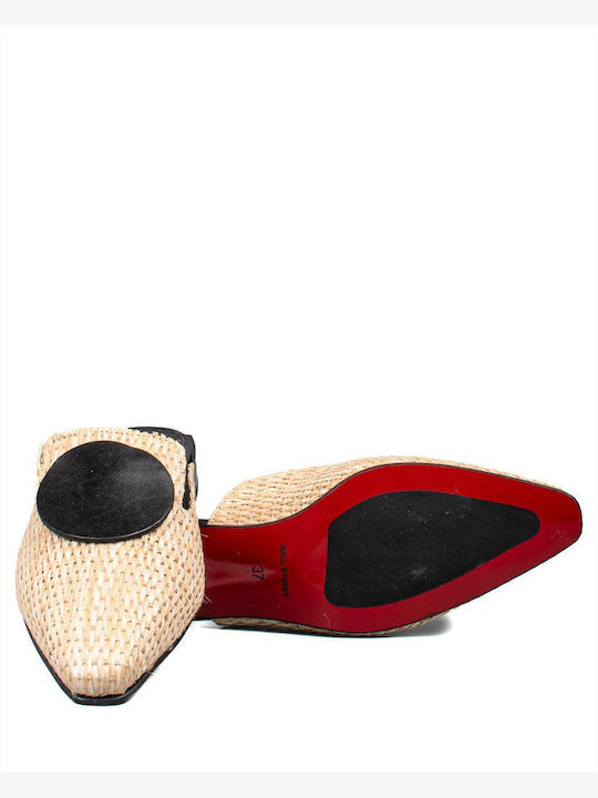 Flat Mules σε Μπεζ Χρώμα