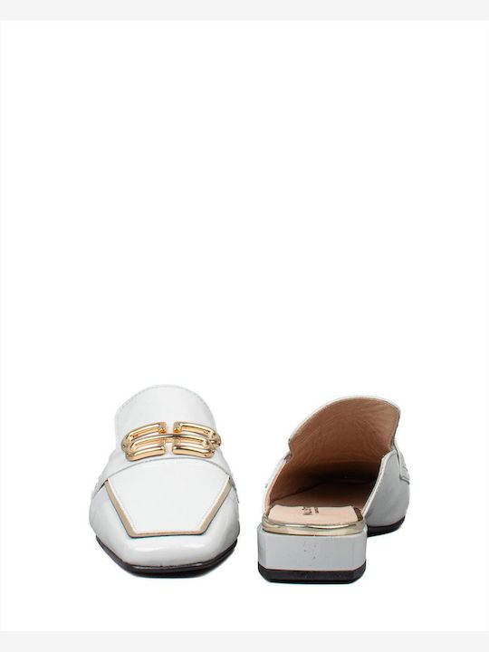 Flat Mules in Gray Color