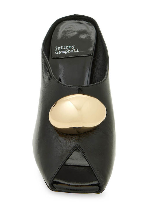 Mules with High Heel in Black Color
