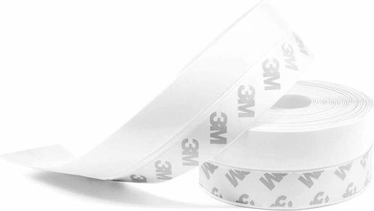 Set 2 benzi de etanșare din silicon Siks ușă fereastră cabină de duș transparent 25 mm x 1,8 m + 45 mm x 1,8 m