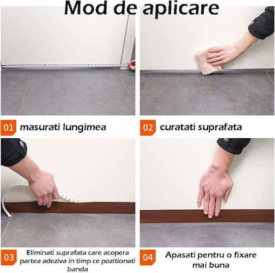 Set 2 benzi de etanșare din silicon Siks ușă fereastră cabină de duș transparent 25 mm x 1,8 m + 45 mm x 1,8 m