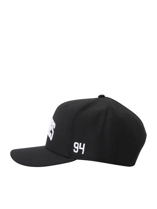 Dc Semi-Pro Snapback-Kappe Schwarz