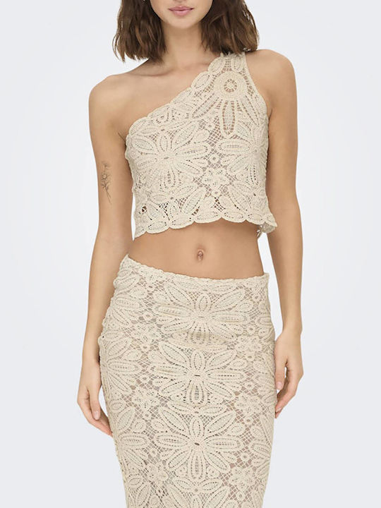 Maxi Skirt Sheer Pink Ecru