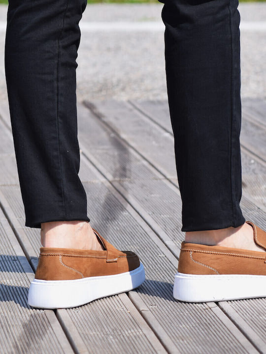 Leder Herren Freizeitschuhe Tabac Braun