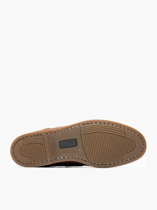 Δερμάτινα Ανδρικά Boat Shoes σε Ταμπά Χρώμα