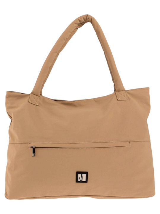 Modissimo Stoff-Strandtasche Beige