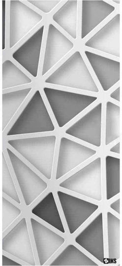 Dekorative selbstklebende Folie Siks 3D Tür Weiß Grau Diamantmuster 77x200 cm Dekorative selbstklebende Folie Siks 3D Tür Weiß Grau Diamantmuster 77x200 cm