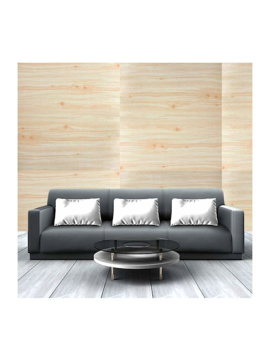 Tapet 3D autoadeziv model relief lemn Siks, lemn deschis, design modern, rezistent la apă, ușor de curățat, dimensiuni 77 X