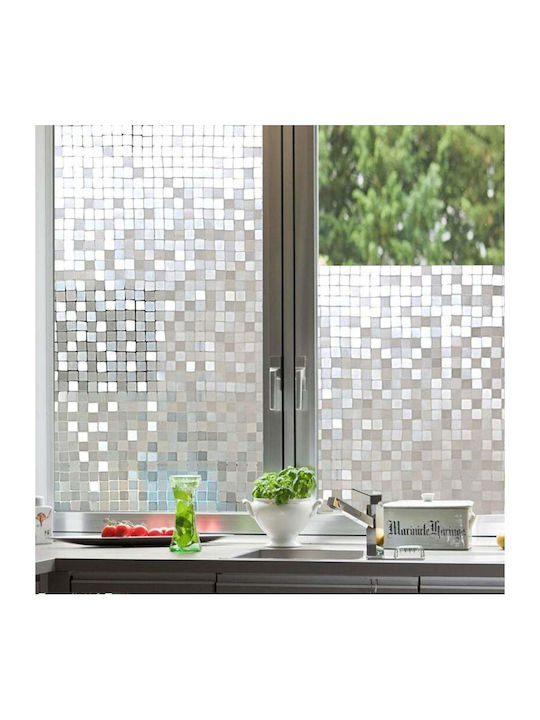 Siks Decorative Film Window 45x300 Cm Chess Pattern Transparency