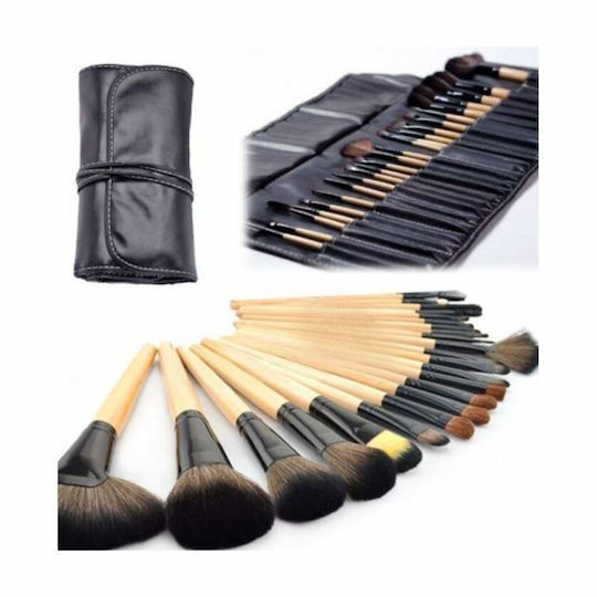 Profesional Set cu Pensule de Machiaj pentru Fond de ten din Păr Sintetic 24buc