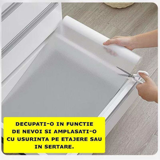 Siks Protective Film Drawers Shelves Racks Waterproof Material 45 X 150 Cm White