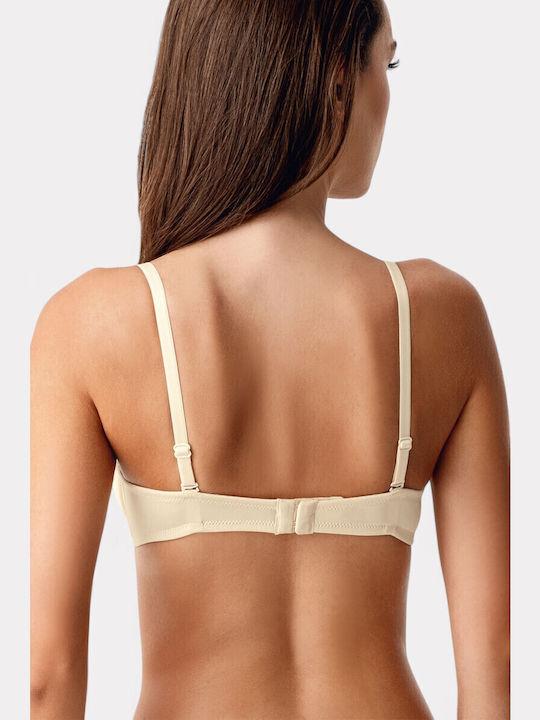 Push Up Strapless Bra Beige