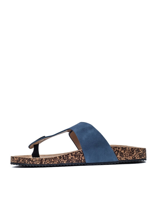 Women's Flat Sandals in Blue Color
