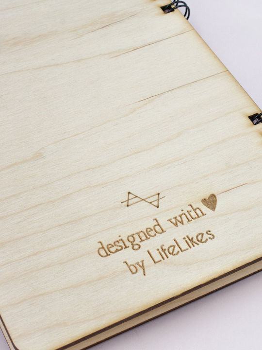 Wooden Notebook Grandma's Recipes