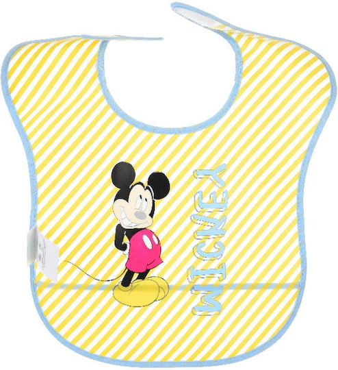 Superheroes Impermeabila Bavetă material textil cu autocolant Yellow-blue 2buc