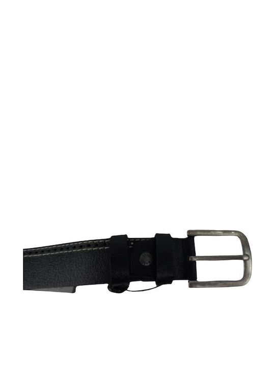 Classic Men's Leather Belt Dac Shop Black White