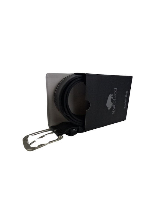 Klassischer Herrenledergürtel Dac Shop Schwarz Weiß
