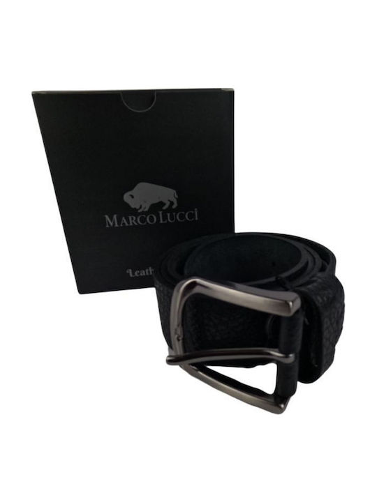 Classic Men's Leather Belt Dac Shop Anthracite Black