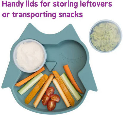 Tidy Tot Feeding Set made of Silicone with Non-Slip Base 4pcs