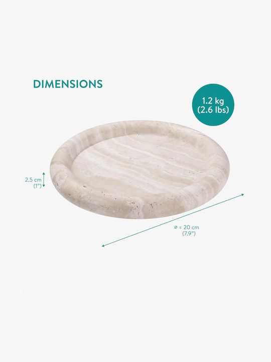 Navaris Tavă Decorativă Rotundă 20x2.5cm 1buc