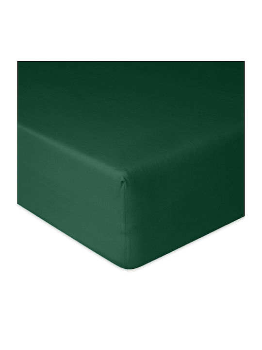 Matex Sheet Double with Elastic 150x190+20cm. Green